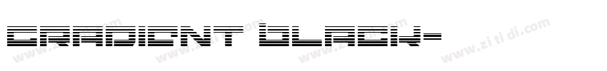 gradient black字体转换